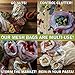 Eco Friendly Products Set of 12 PCS | Mesh bags with Tare Weight Tags | Foldable grocery bags and a bonus silicon handle | All the reusable grocery bags in this kit are made from recycled plastic