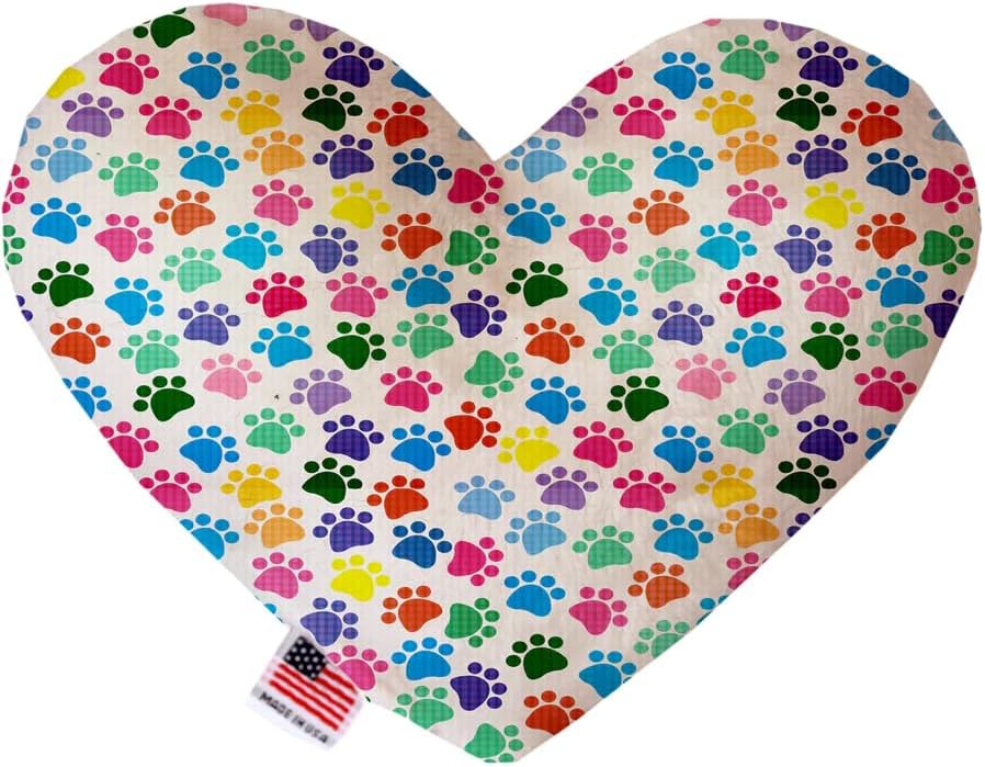 Confetti Paws Plush Heart Dog Toy, Durable Dog Chew Toy, Squeaky Dog Toys, Heart Shaped Plush for Pet Animals for Active Biting and Play 8"