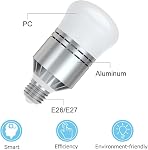 Capteur intelligent LED Ampoule, Haofy 12W Ampoule de lumière Dusk to Dawn Détection de photosenseur intégrée avec interrupteur automatique Lampe extérieure/intérieure pour garage de porch sous-sol Hallway(E26/E27,600lum,Blanc frais)