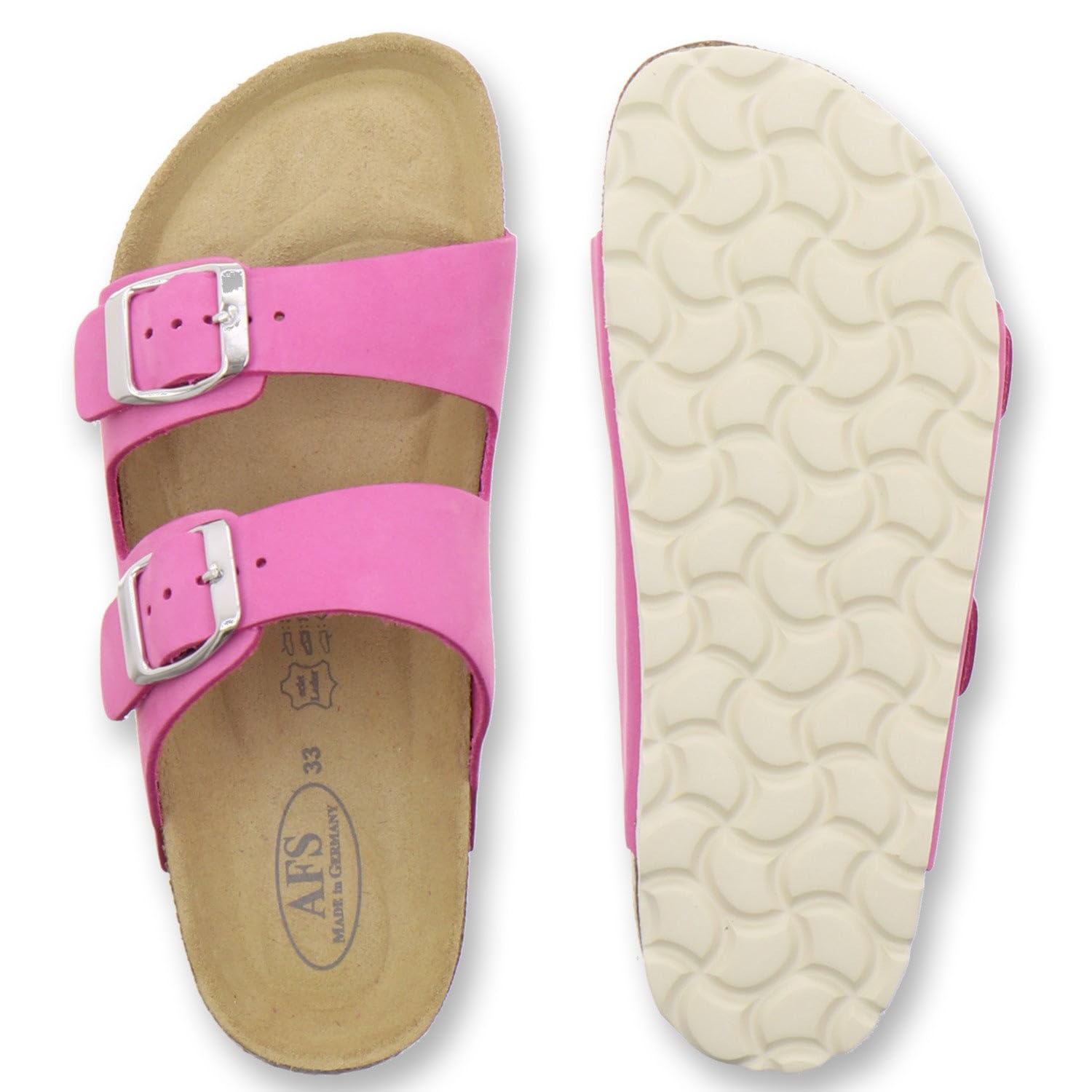 AFS-Schuhe 1100, Pantofole per bambini in pelle, pantofole per asilo e scuola elementare