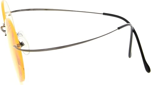 Miniatura 7 de CessBlu Gafas de lectura redondas de titanio anti rayo azul sin montura para mujeres y hombres