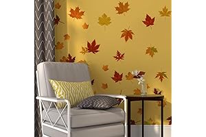 Runtoo Decalplanet Maple Leaf Wall Decals: Autumn Aesthetic for Your Abode