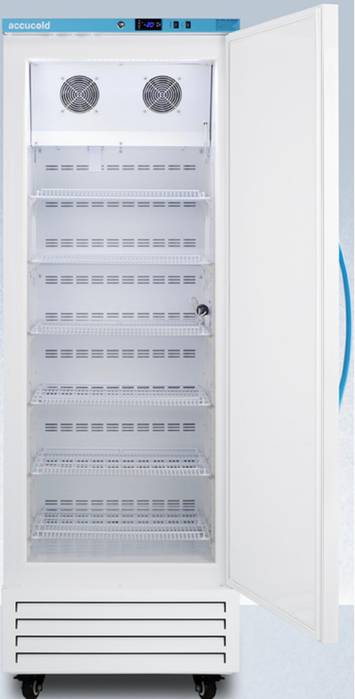 Accucold Afs17pvmc 14.83 Cubic Feet Upright Momcube Breast Milk All-Freezer - White; For Breast Milk Storage; Audible Power Failure Alarm; Rhd (Right-Hand Door Swing); Carb Compliant on Fridge.com - View 2