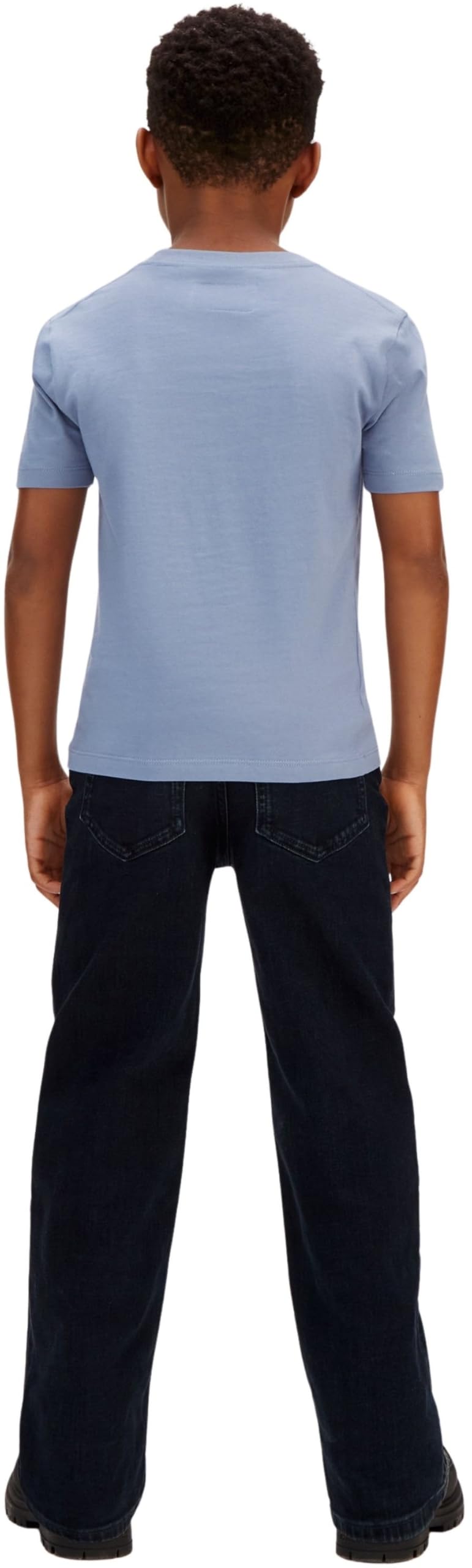 Calvin Klein Mono Mini Badge Reg T-Shirt Lv1cksja30 Maglietta S/S Unisex - Bambini e Ragazzi