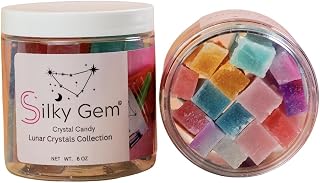 Silky Gem Lunar Crystals – Traditional Vietnamese Lunar New Year Candy – Crunchy Outside, Soft Inside – 10-12 Pieces in 8 oz Jar – Vegan, Gluten-Free,halloween candy Made in the USA