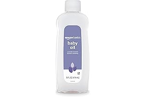 Amazon Basics Baby Oil, Naturally Nourishing Lavender Scent