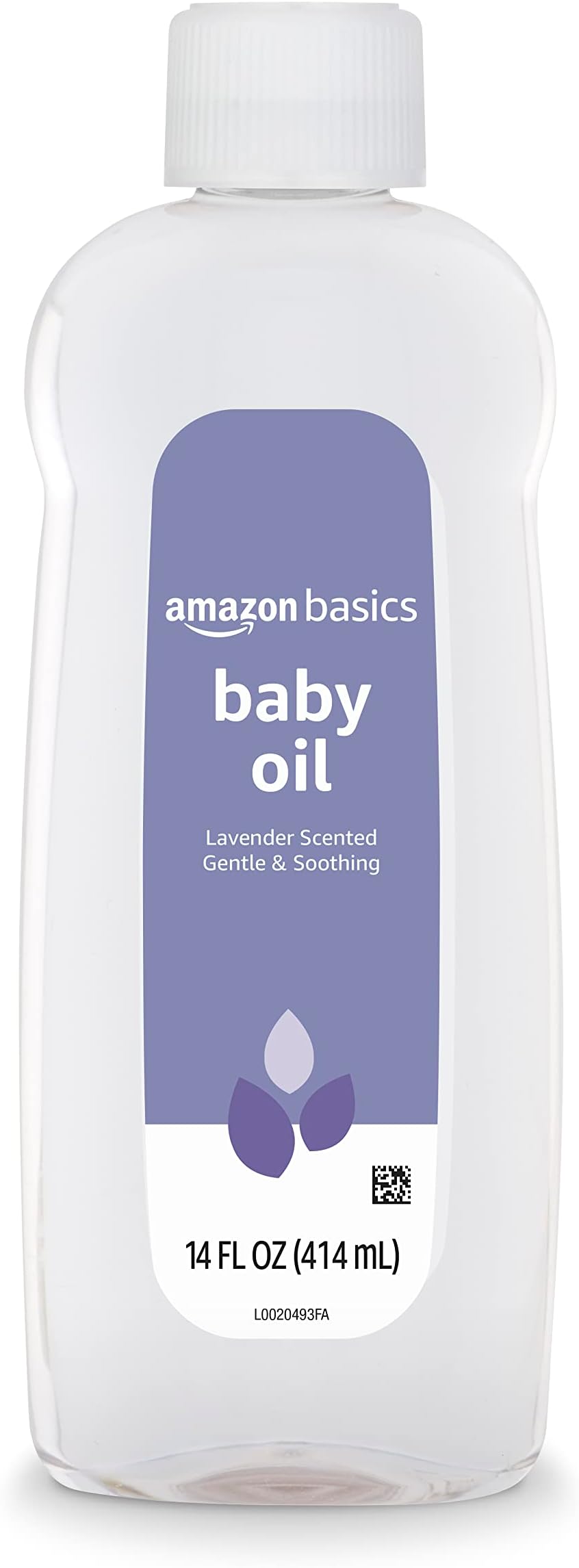 Amazon Basics Baby Oil, Soothing Lavender Scented, Prevents Moisture Loss, 14 Fluid Ounce, 1-Pack (Previously Solimo)