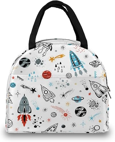 Miniatura 3 de Solar System Lunch Bag Insulated Lunch Box for Men Women Lunch Tote Bag Leakproof Meal Prep Bag Cute Lunchbag Lunchbox Cartoon Planet Lunch Bags for