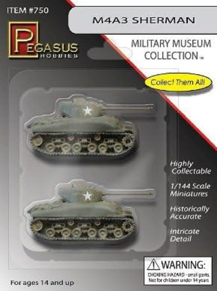 Pegasus Spiele 950750 1/144 M4A3 Sherman Model Kit