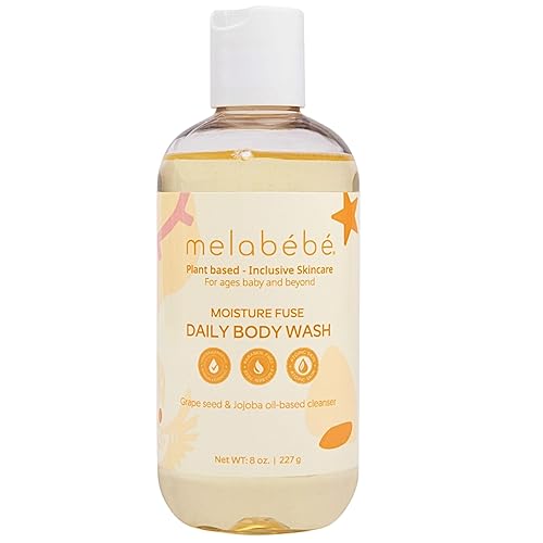 Fusible de humedad lavado corporal diario  Natural Baby Body Wash Alivio de la piel sensible y eccema de bebé Gel de baño para niños  Lavado suave y
