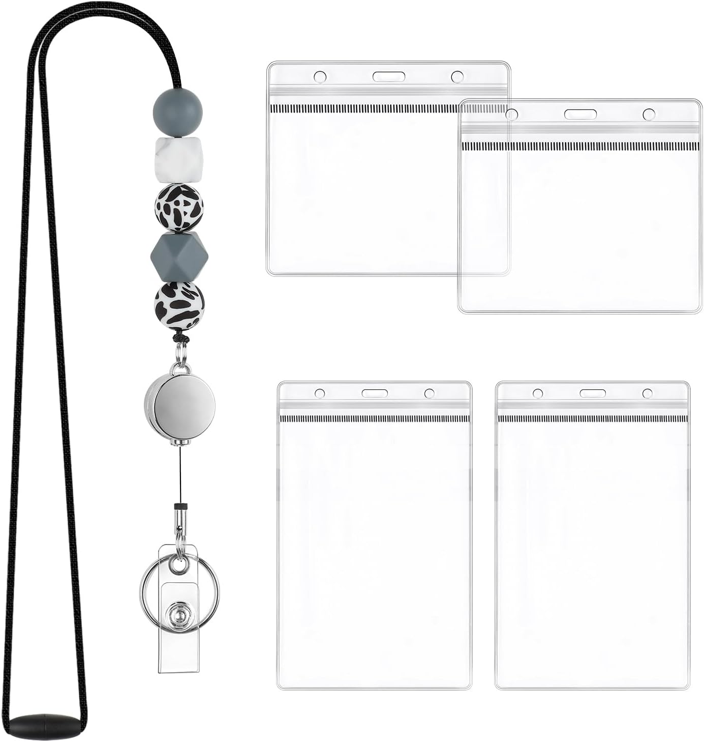 Retractable Lanyards for ID Badges, Sightor Silicone