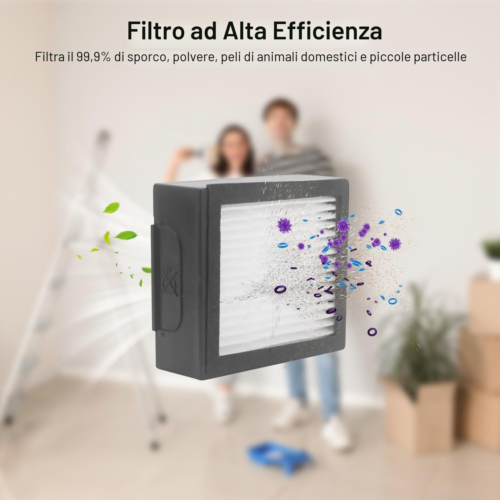 Accessori per robot aspirapolvere iRobot, ricambi per iRobot Roomba Combo 10 Max, j7, j7+, j9+, doppia spazzola a rullo in gomma, 2 spazzole laterali, 2
