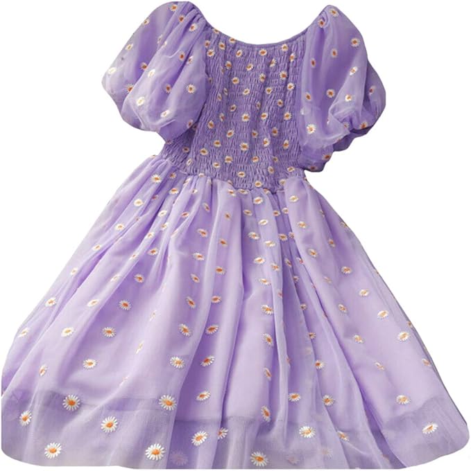 Amazon Co Jp サマー デイジードレス ミディ丈 夏 女性 可愛 ラッフル ドレス オフショルダー ワンピース 紫の 服 ファッション小物