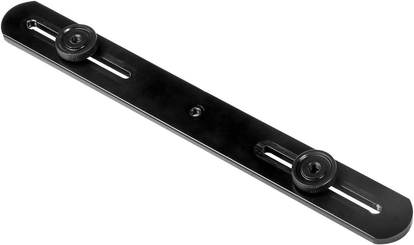 SUNTRADE 27cm/10.6inch Dual Camera Mount Flash Bracket Extension Bar