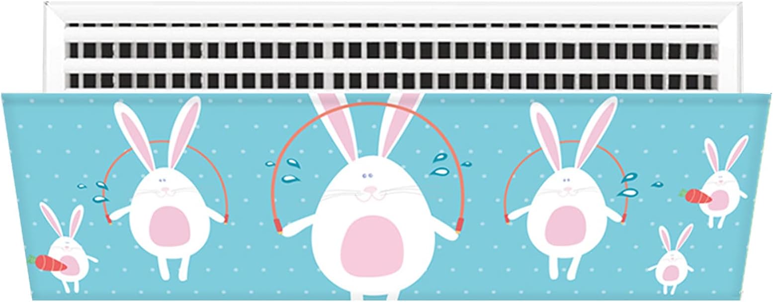 Adjustable Air-Conditioning Air Deflector, [Pattern Design] Air Conditioning Air Outlet Anti-Direct Blowing Baffle Wind Guide Cover for Home/Office/Office Buildings (Rabbit)