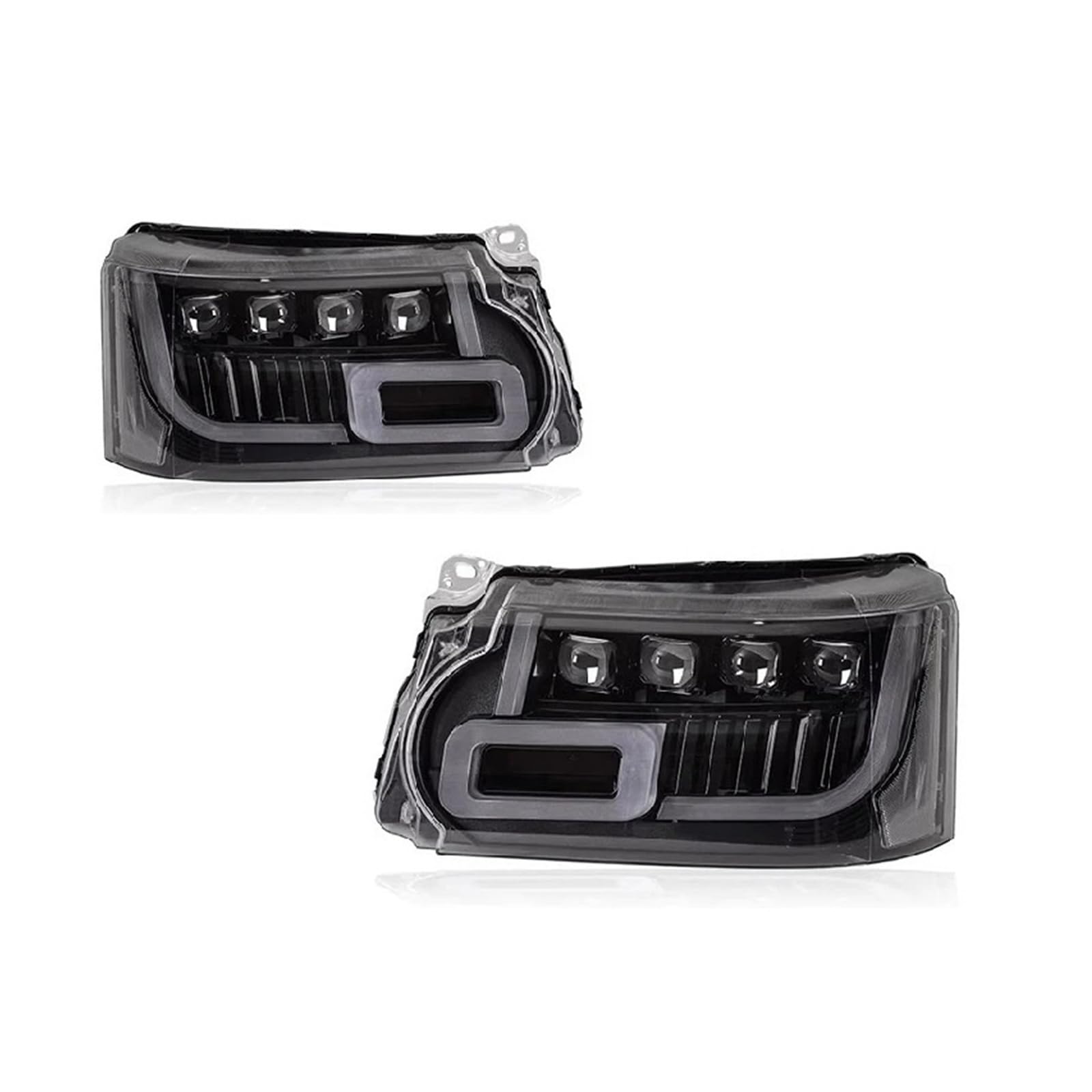 Pasuje do Ran//ge Rover Sport 10-13 w nowym stylu pełna dioda LED DRL reflektor samochodowy montaż sygnału akcesoria samochodowe zmodyfikowana lampa reflektory LED(LEFT STEERING WHEEL_2PCS)