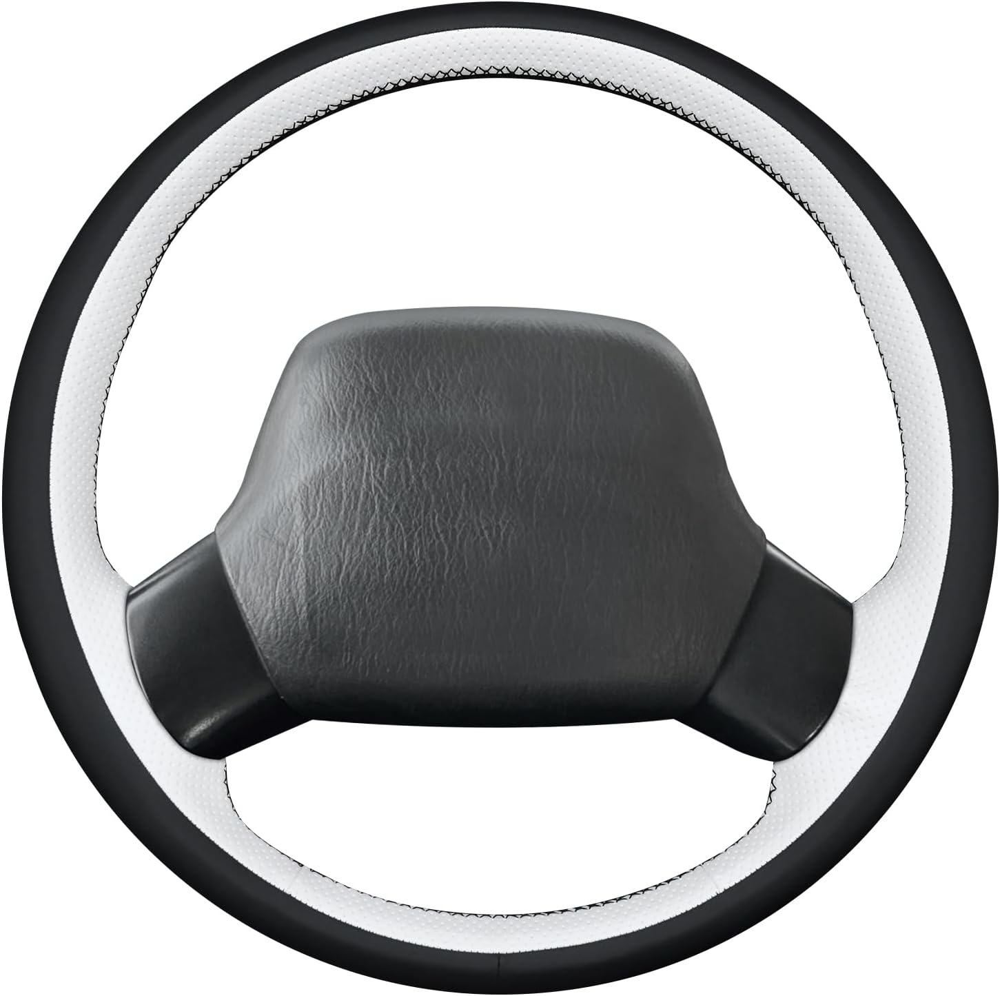 MEWANT Hand Sewn 3D Style Steering Wheel Cover Wrap for Jeep Wrangler TJ Cherokee XJ 1997-2002 Steering Wheel Accessories for Jeep Wrangler