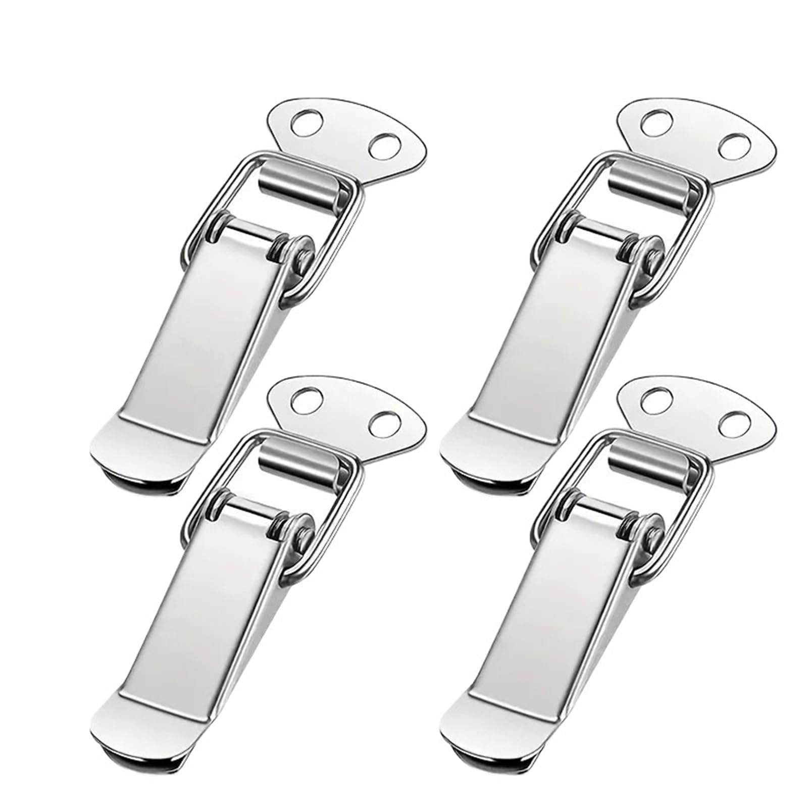 Zihdke One Color 8-Piece Spring Rod Latch Clip Stylish Modern Toggle Catch Lock For Toolbox Leather Box, Safety For Toolbox