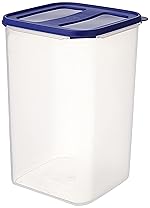 Solimo Square Modular Plastic Container, 7.5 Litres, Blue