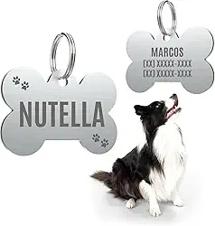 Placa Pingente Plaquinha De Identificação Pet Cachorro