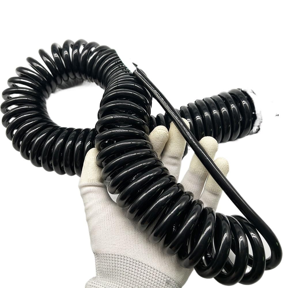 Cable de extensión en espiral de 3 núcleos, 2,5 mm², 10 m, elástico, 60 mm