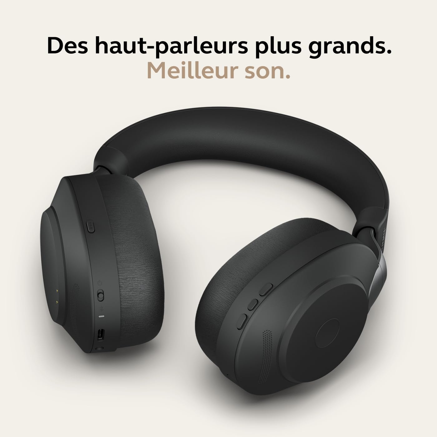 Jabra Evolve2 85 Casque PC Sans Fil - Casque Audio certifié Microsoft Teams avec Réduction du Bruit et Batterie Longue Durée - Adaptateur Bluetooth USB-A - Noir