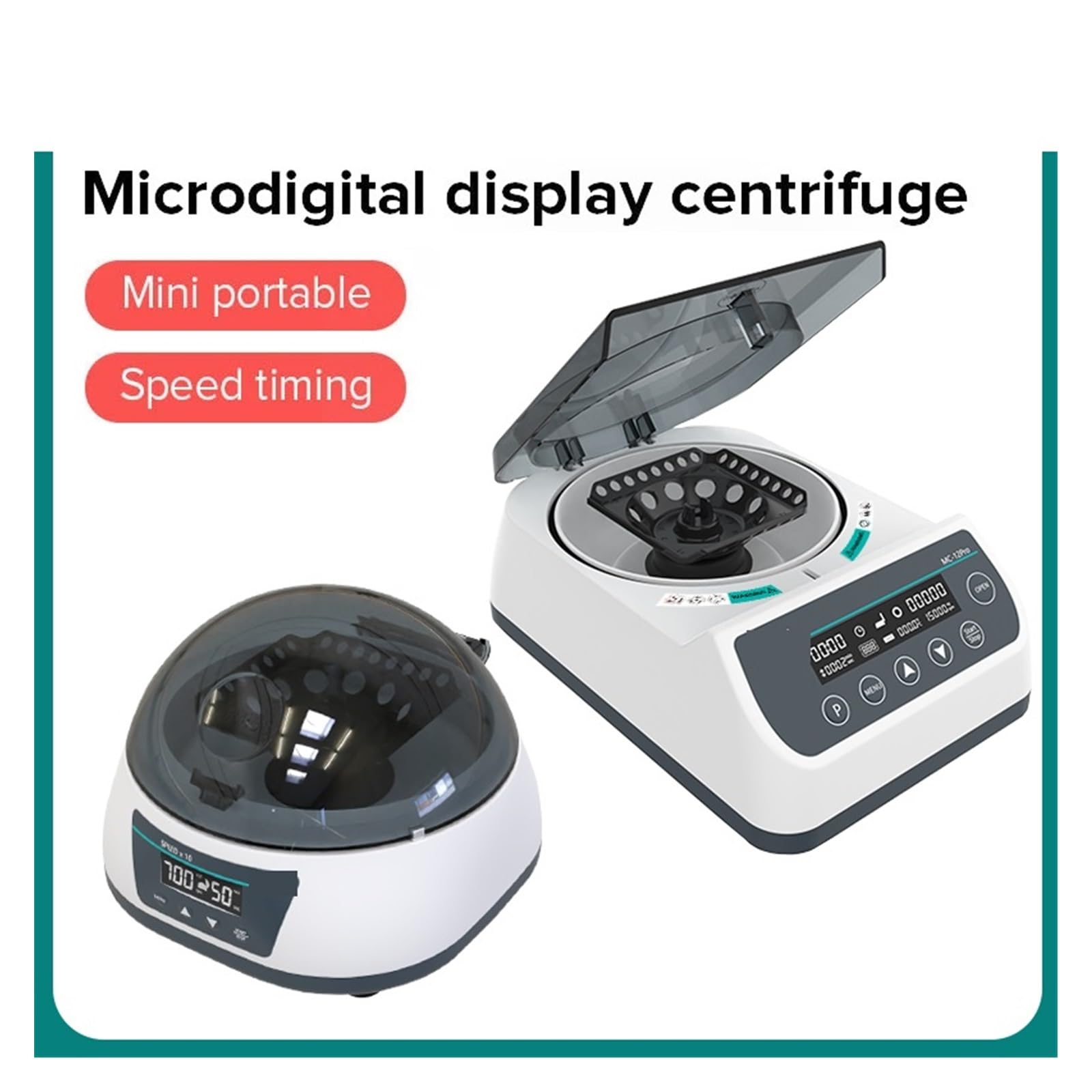 Agitador Orbital, Micro centrífuga Pcr, Digital de Plasma Prp alta velocidad, laboratorio, 12000rpm, 0,2/0,5/1,5/2ml, tubo centrífugo(MC-7Pro(7000rpm))