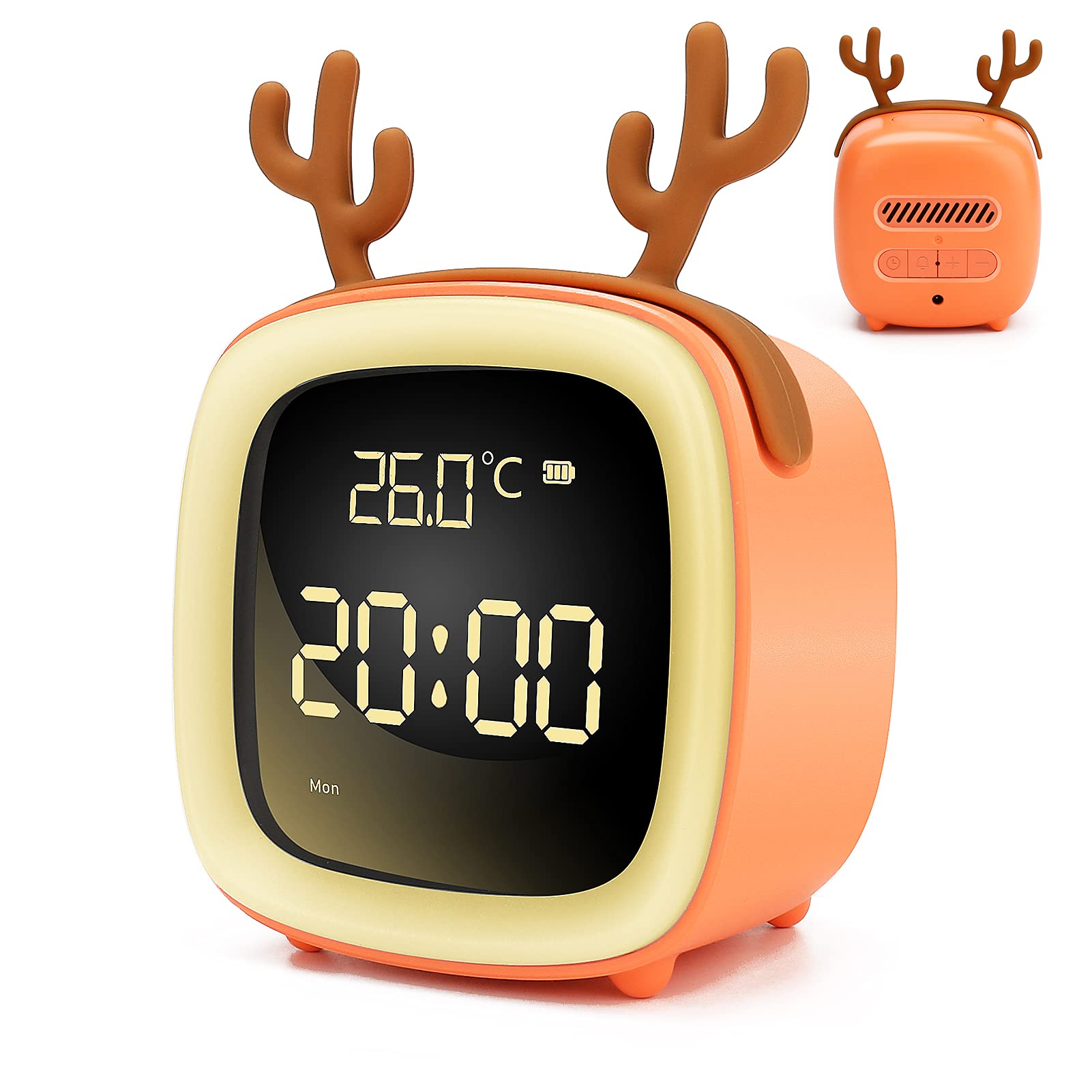 Amazon.co.jp: 目覚まし時計 usb充電式 ヌーズ&アラーム機能付き