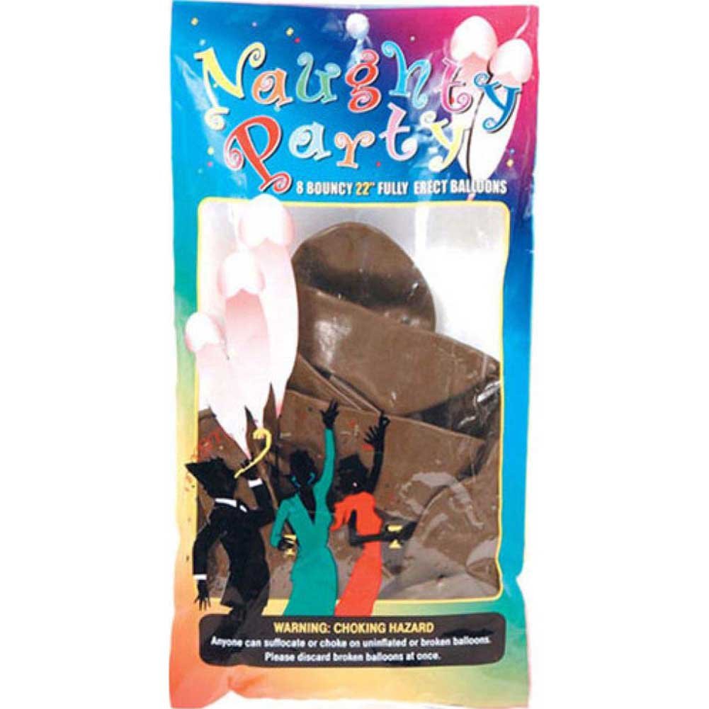 Bolsa de globo para pene con forma de triángulo dorado, color marrón, 8 unidades