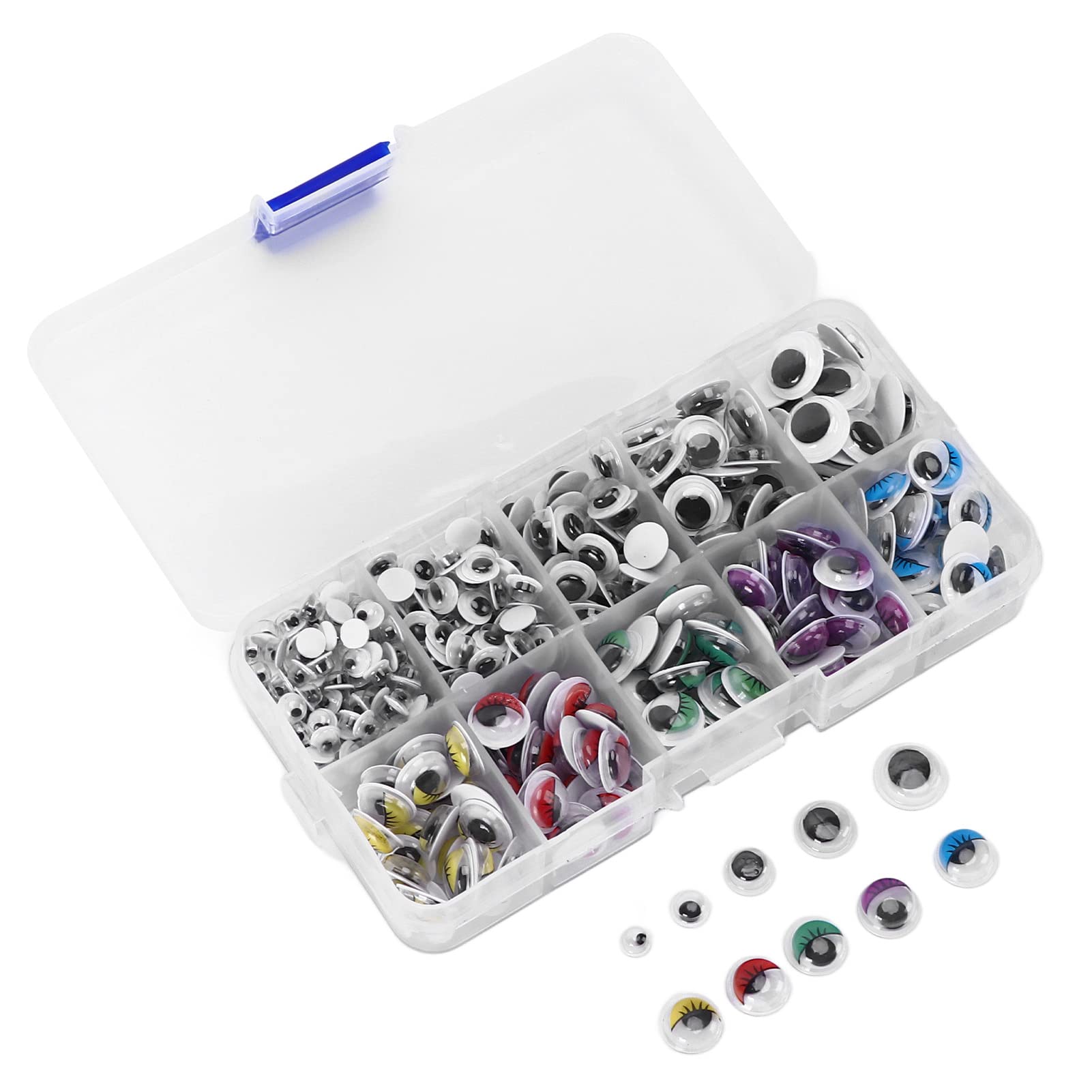 420Pcs Eye Stickers,Black Craft Eyes Self Adhesive Black Wiggle Googly Eyes for DIY Art Crafts Scrapbooks