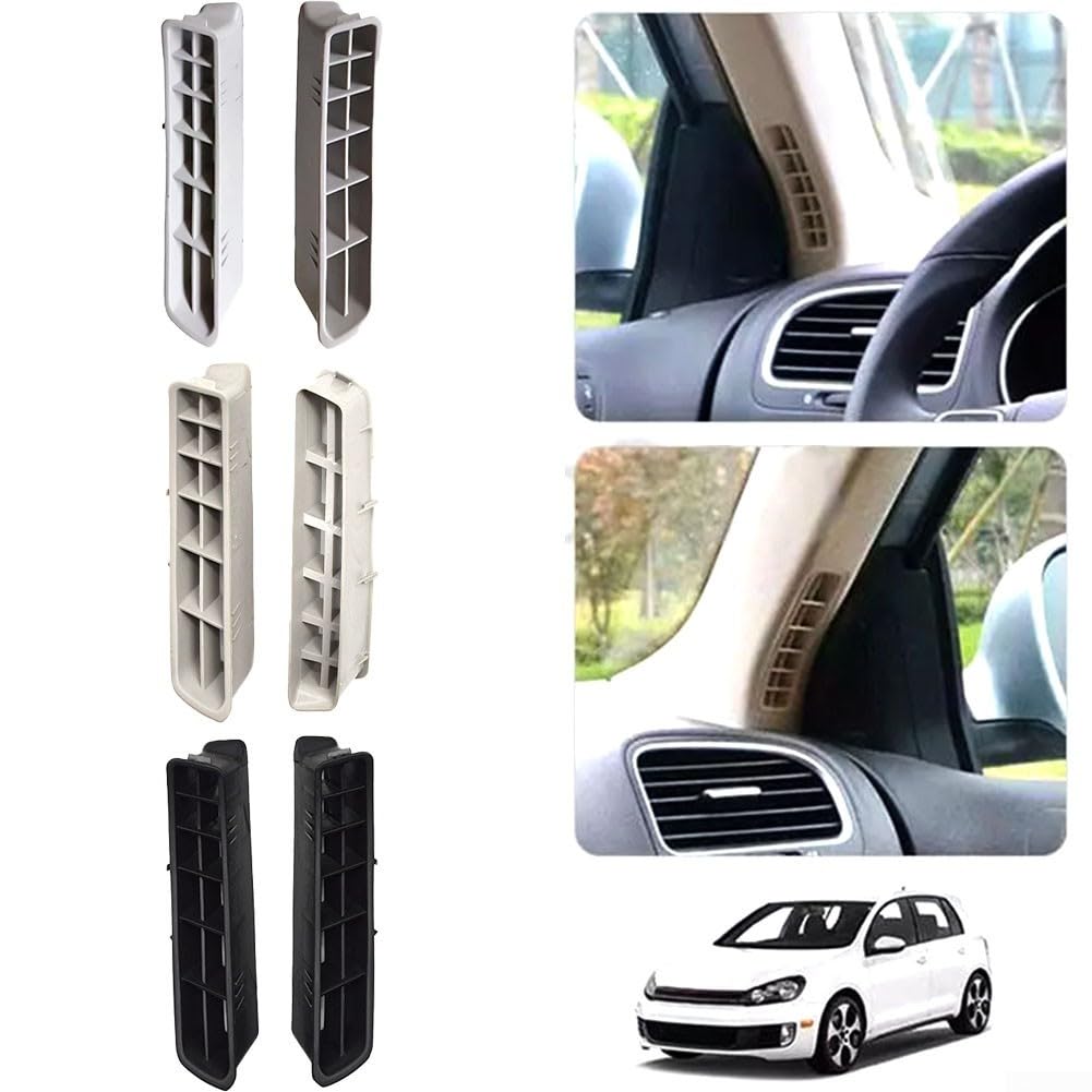 Riscaldatore per auto con presa d'aria aperta, finestra anteriore 5KD867233 per Golf 6 per GTI MK6 2009-2014 (bianco crema)