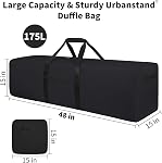 Searock 48 inch Extra Large Duffle Bag for Traveling, 175L Travel Duffle Bag, Duffel Bag Men, Hockey Bag