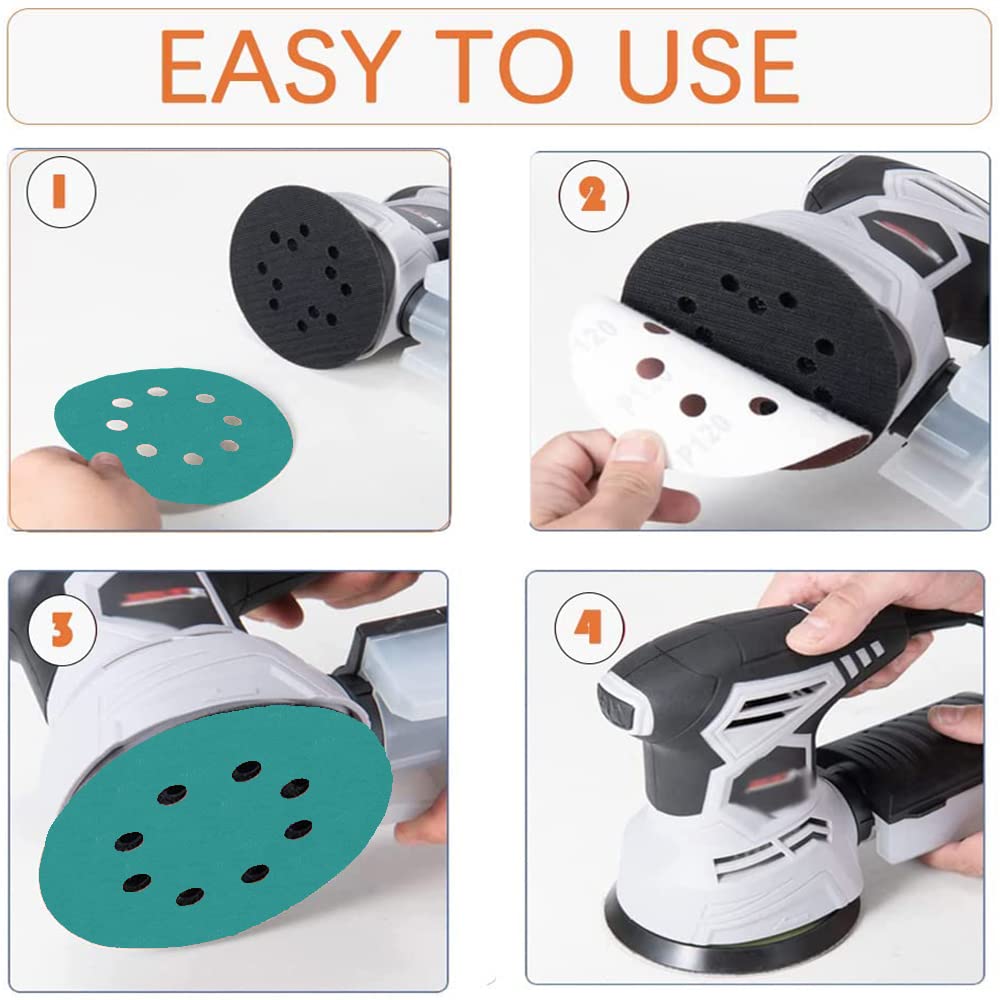 Auniwaig Lot De 50 Disques Abrasifs En Oxyde D'aluminium - 12,7 Cm