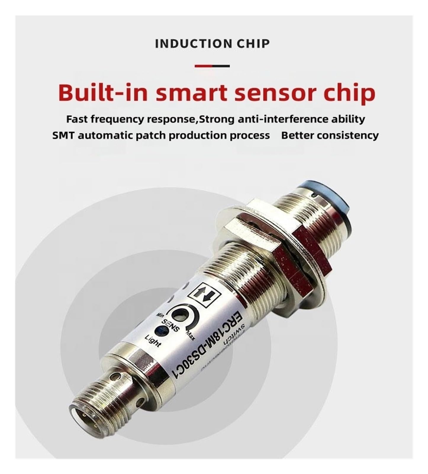Sensor fotoeléctrico E18 ERC18M-DS30B2 PNP de reflexión difusa con interruptor de reflexión de larga distancia