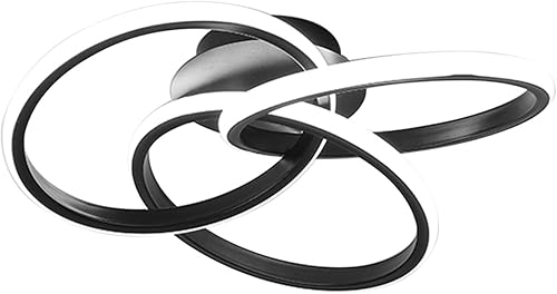 Miniatura 3 de Lámpara de techo moderna regulable LED de acrílico, lámpara creativa de 3 anillos, lámpara de montaje empotrado, lámpara de techo, accesorio/control