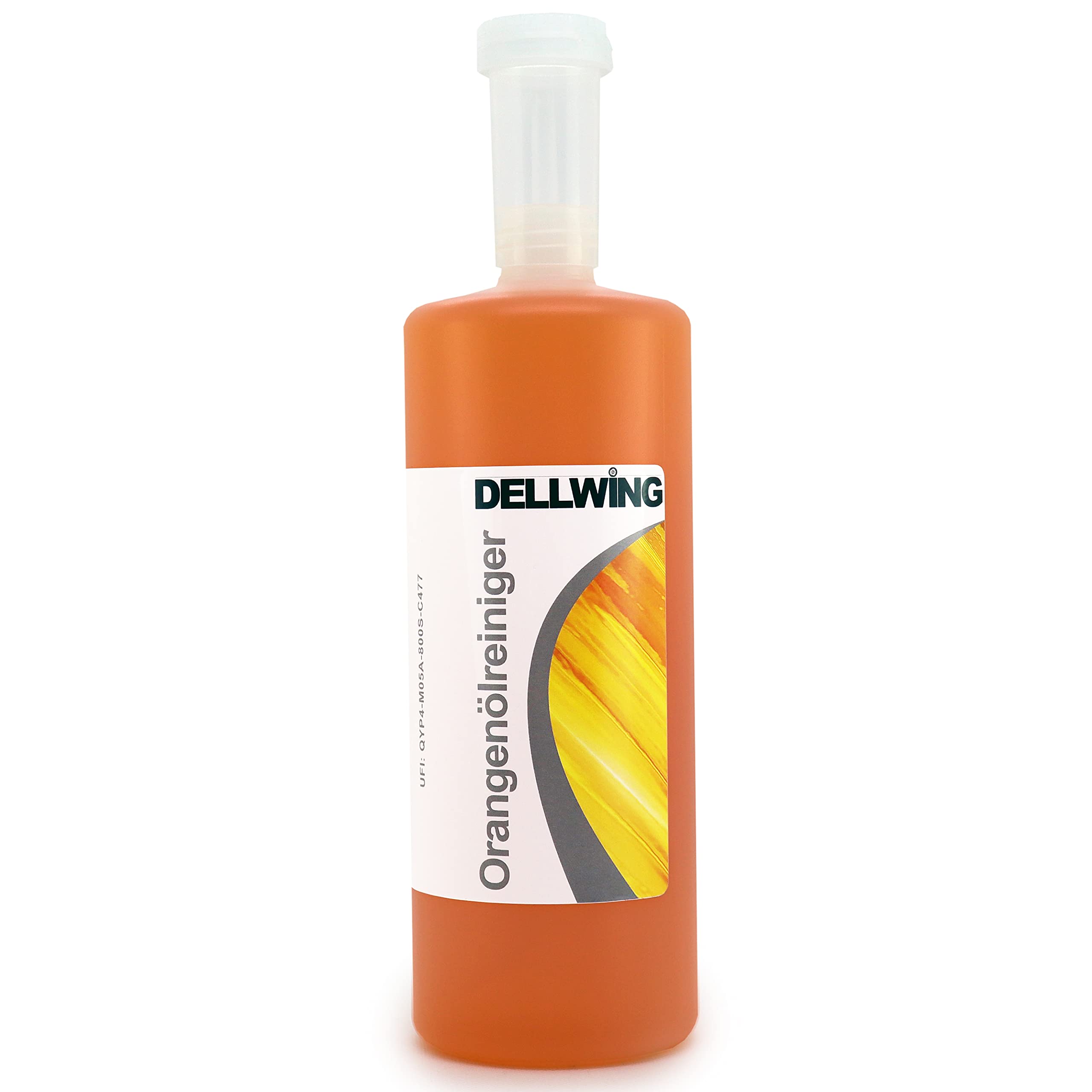 DELLWING Orangenölreiniger Konzentrat 5L – Premium Orangenreiniger Konzentrat/Universalreiniger mit Zitrusduft gegen Flecken, Fette, Öle, Klebereste und Harze | Universal Orangenreiniger, hochkonzentriert, Allzweckreinigungsmittel für Küche und Böden, Mad