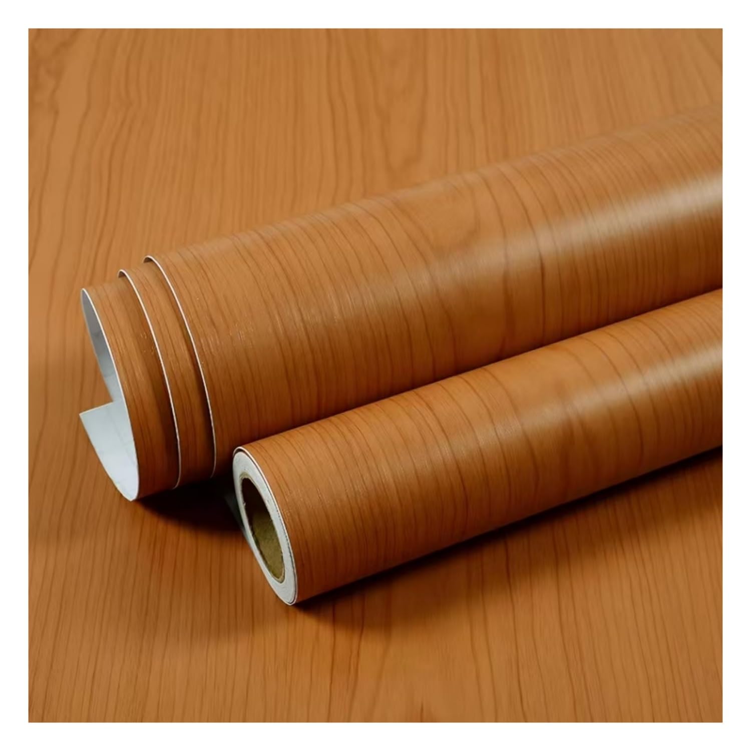 Lxlambentive Wood Self Adhesive Wallpaper Peel & Stick Vinyl Wrap Furniture Stickers Waterproof Wood Grain PVC Wrap 40/60/80/120cm for Cabinets & Furniture(H,0.6 * 5m)