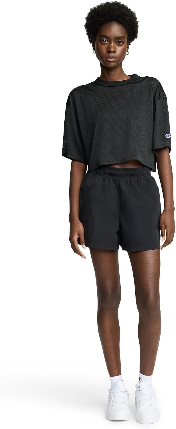 Champion Women's Woven Taslan Shorts, 3" Inseam
