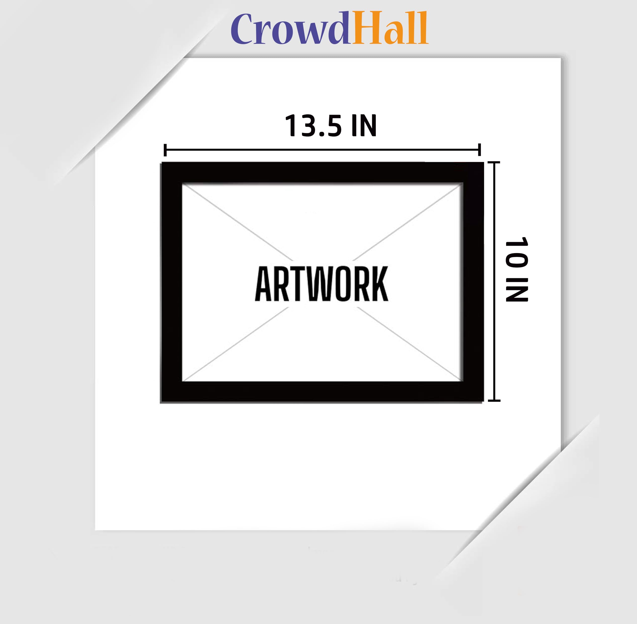 CrowdHall Virat Kohli Photo Frame | Virat Kohli Photo | Rohit Sharma Photo Frame | Wall Frame for Living Room, Home Decor, Bedroom, Office. (Size 10 X 13.5 IN) 2