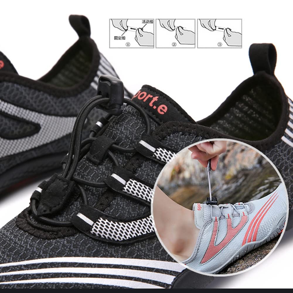 Calzado De Natación Para Hombre Y Mujer, Calzado Acuático De Secado Rápido Antideslizante, Calzado Transpirable Para Pies Descalzos, Ligero Y Antideslizante Para Piscina, Playa, Surf, Parque Acuático