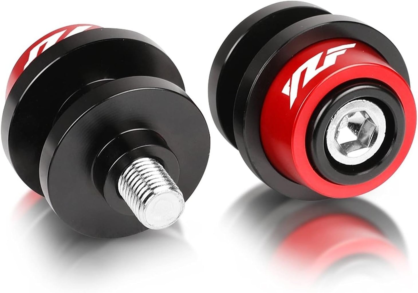 Motorcycle 6MM CNC Aluminum Swingarm Spools Stand Screws Slider for Yamaha YZF R6 YZFR6 1999 2000 2001 2002 2003 2004-2019 M6 Swing Arm Bracket Screw (Color : 9)