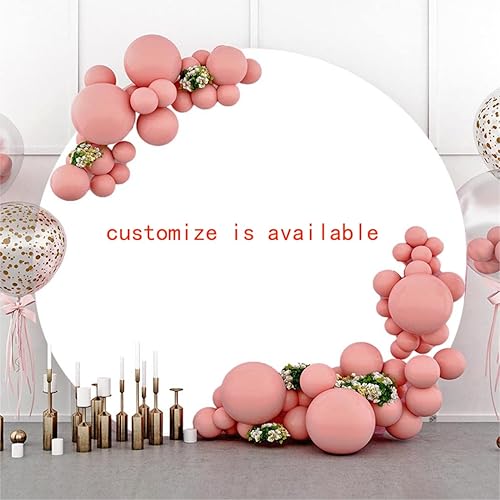 Miniatura 6 de YongFoto Telón de fondo redondo blanco de 5 x 5 pies, tela blanca circular de poliéster, color sólido, fondo de fotografía profesional, fiesta de