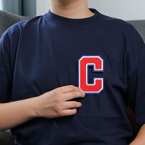 Miniatura 71 de Parches de letras termo-adhesivas de alta calidad – Lindas letras para ropa – Parche universitario para ropa – Letras bordadas de 4 1/2 parches