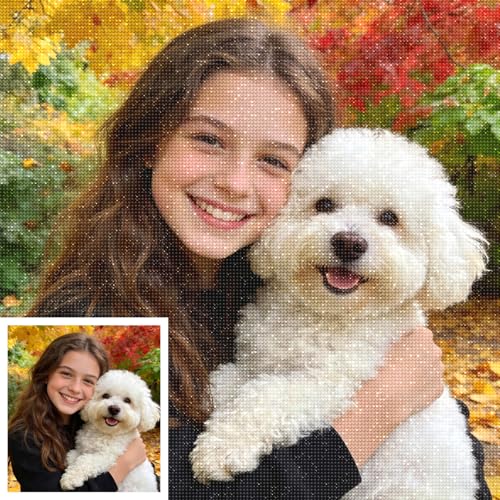 DIY Private Photo Custom diamant painting strass carré ou rond pour loisirs créatifs adultes