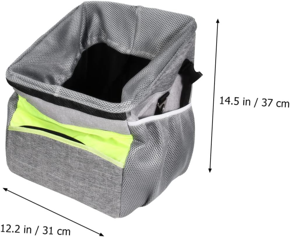 Mikikit Pet Carrier Bag Wheels Dog Carrier for Bike Soft Pet Basket Folding Bike Oxford