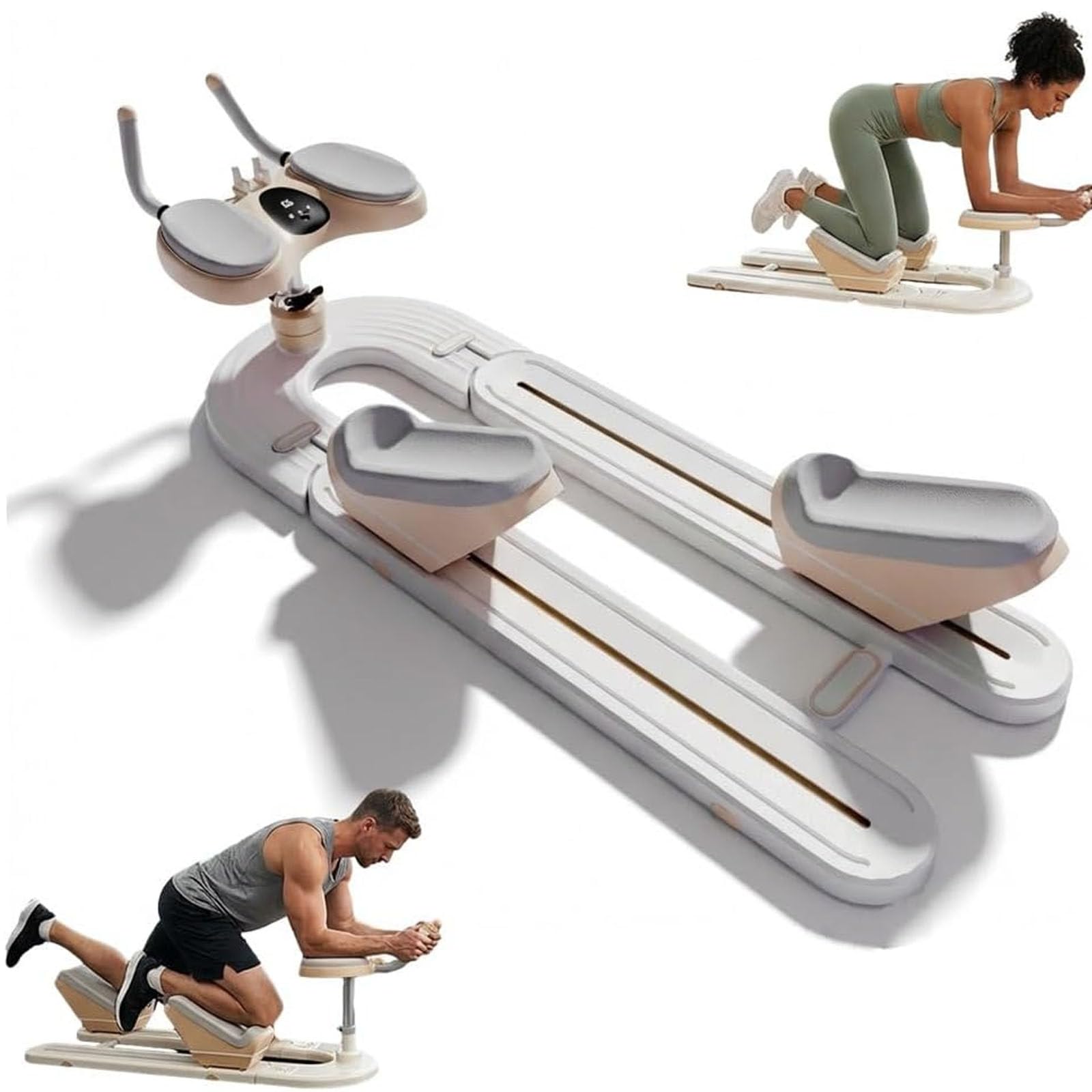 Drmoxin Spine Twist & Stretch Trainer, Crawling Training Machine for Core Training, 220lb Capacity,Phone Mount Included, for Waist Toning, Leg Stretching and Core Activation