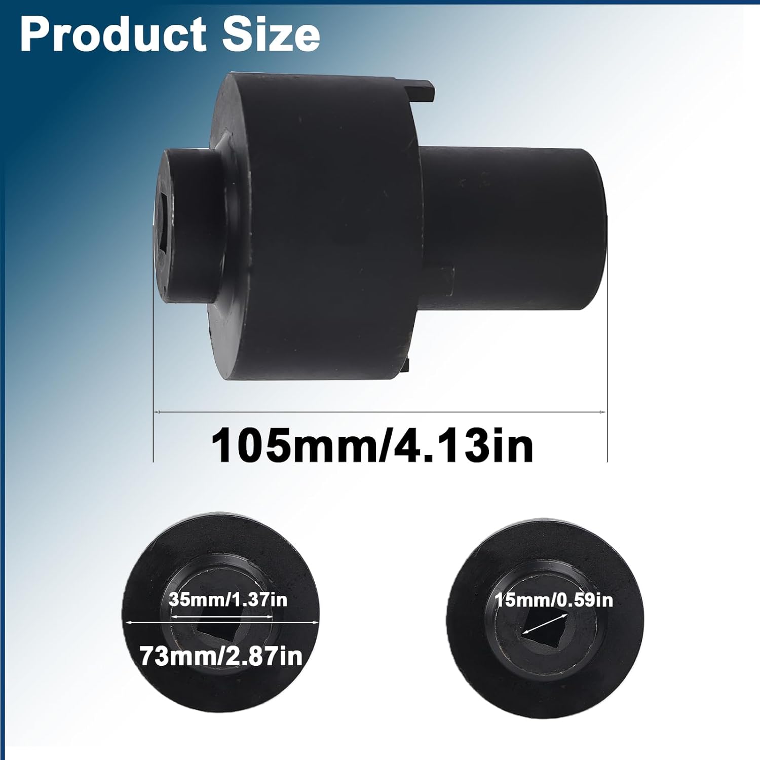 1083 Rear Axle Hub Bearing Spindle Lock Nut Socket Wrench Removal Tool for Ford Transit 150 250 350 2015-2025 RWD 3.2L 3.5L 3.7L Replaces 205-1007,8C3Z1A124A,E8TZ1A124A,615-133