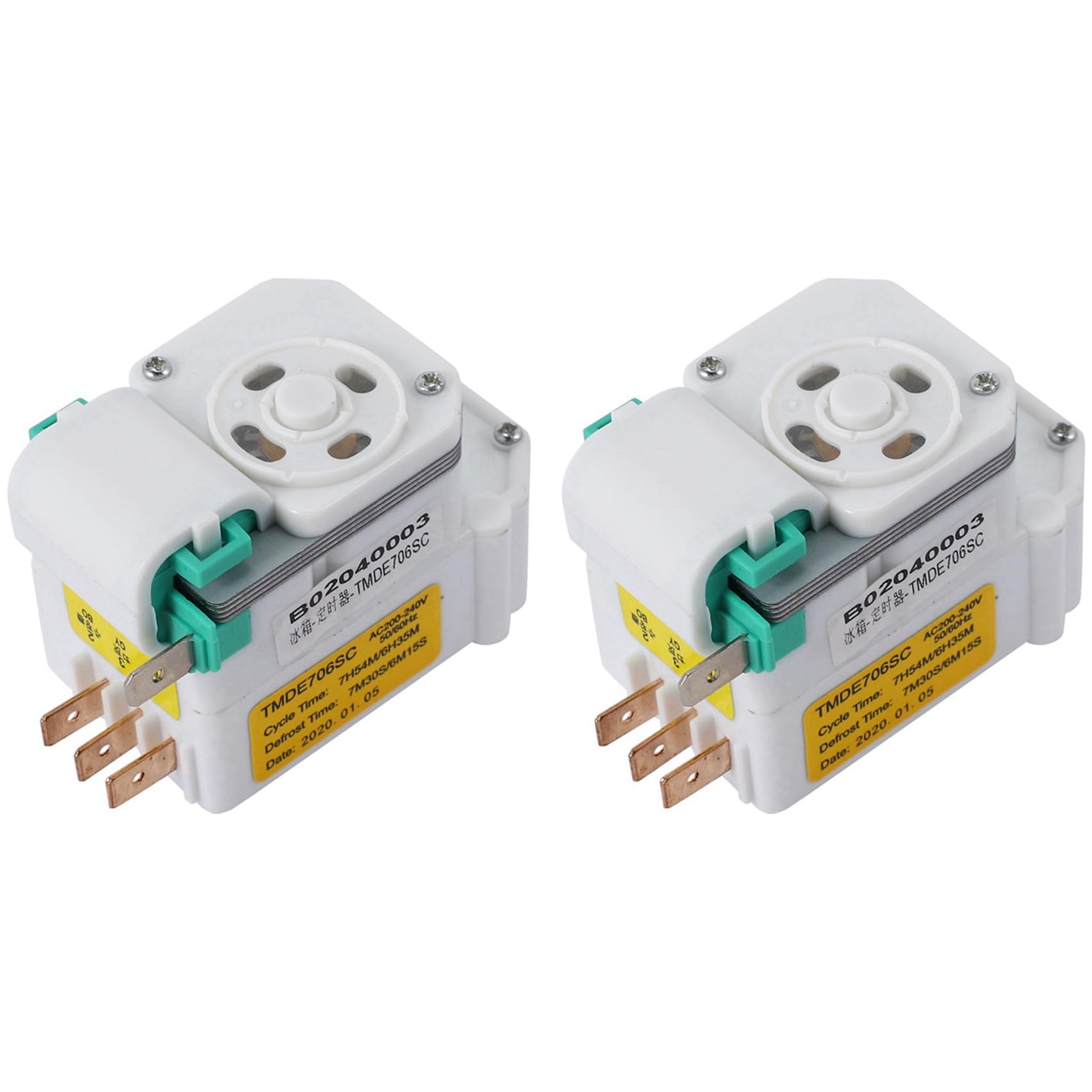 Hndhbfgrt 2X Mechanical Defrosting Timer for Refrigerator Parts TMDE706SC Refrigerator Defrosting Timer