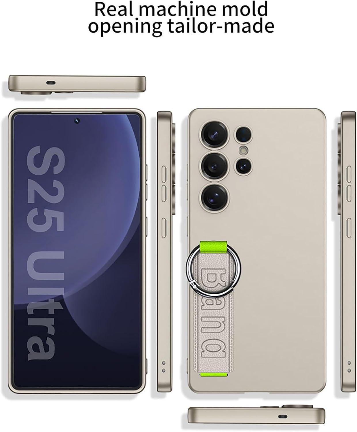 forSamsung Galaxy S25 Ultra のための細い場合、軽い贅沢はすべての含むレンズの保護カバーが付いているリスト