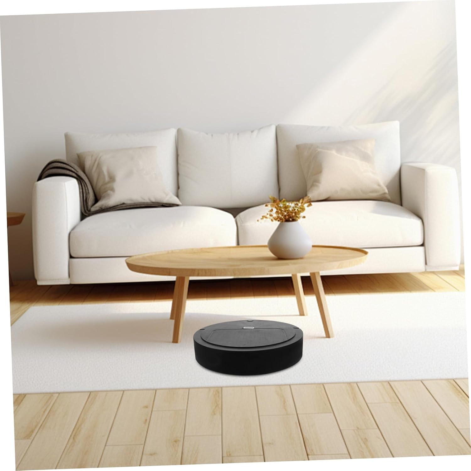 ULTECHNOVO Automatic for Home Powerful Suction for Pet Hair Compact Design for Hard Floors and Carpets Easy Operation and Minimalist Style